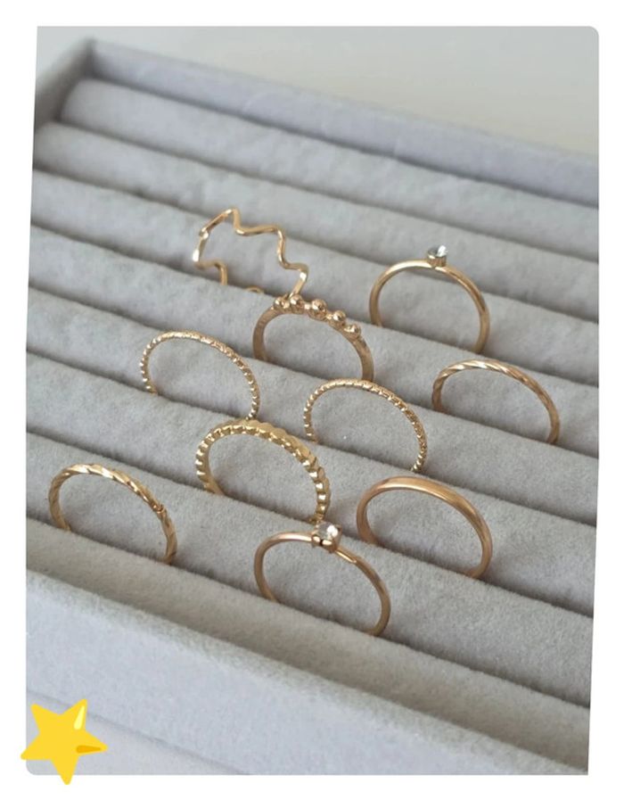 Lot 10 bague taille 17,3 lot B - photo numéro 2