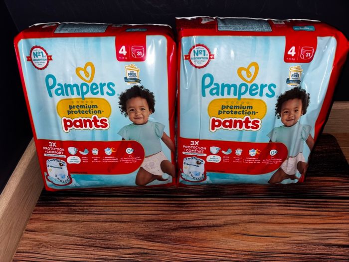 Maxi- Pack De 62 Couches Pampers Protection Premium Pants Culotte Neuf Dans L’emballage Taille:4