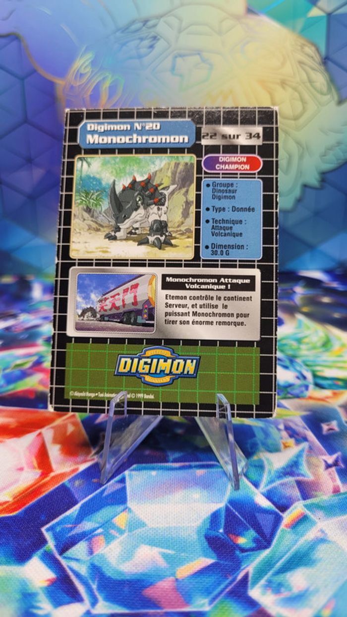 Carte Digimon Monochromon 22/34 Édition Série TV - photo numéro 2