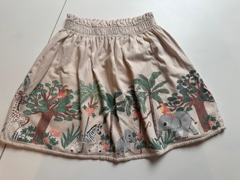 Jupe beige H&M animaux 8 ans