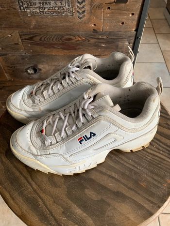 Baskets Fila T39 blanche