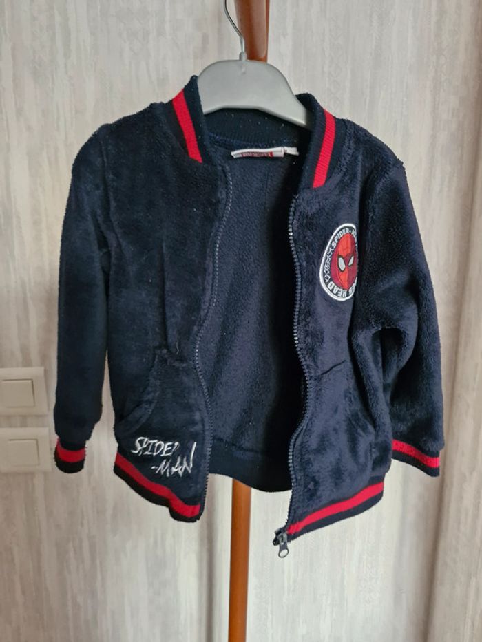 Gilet zippé enfant garçon 4 ans Spiderman Marvel - photo numéro 2