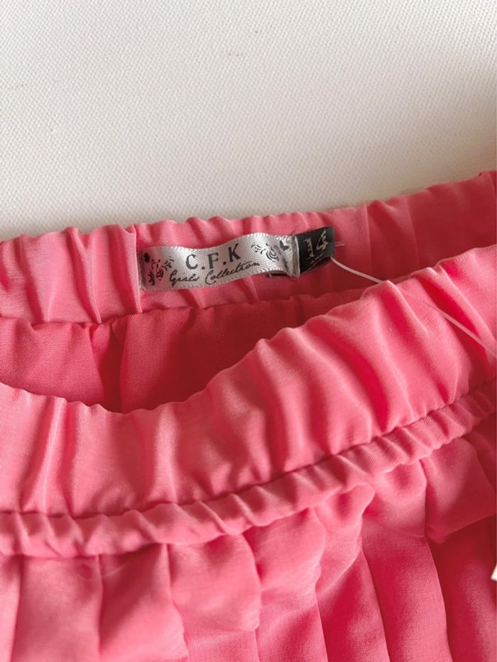 Jupe plissée rose Monoprix taille 14 ans neuve & étiquettée - photo numéro 8