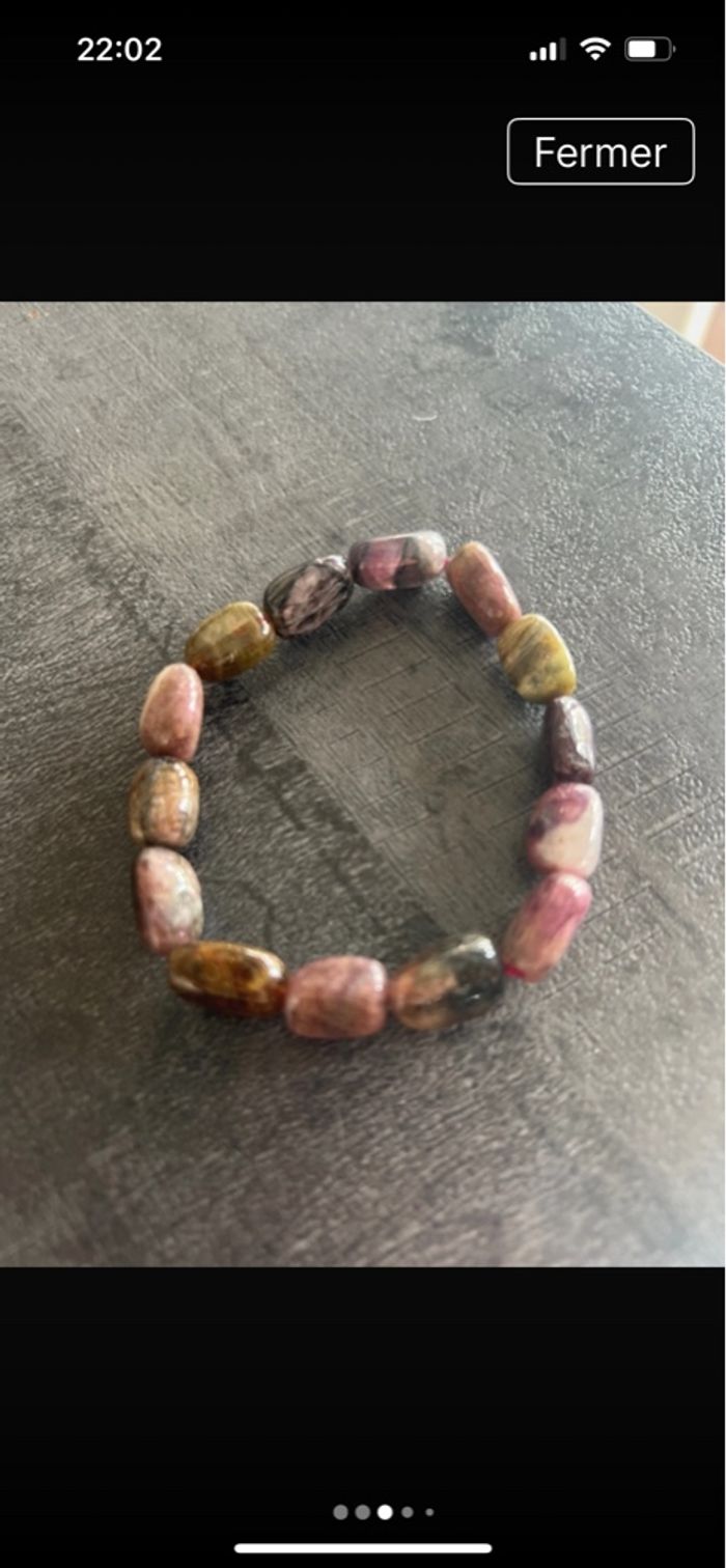 Bracelet Toumaline en pierre naturelle - photo numéro 4