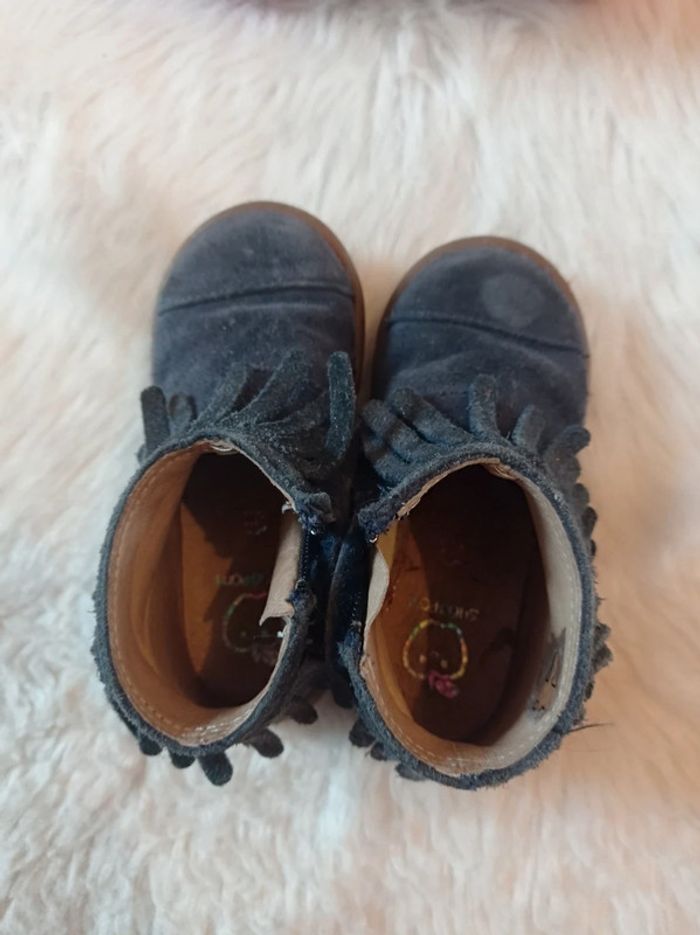 Shoo pom 🌸 bottines marine avec frange pointure 23 - photo numéro 7