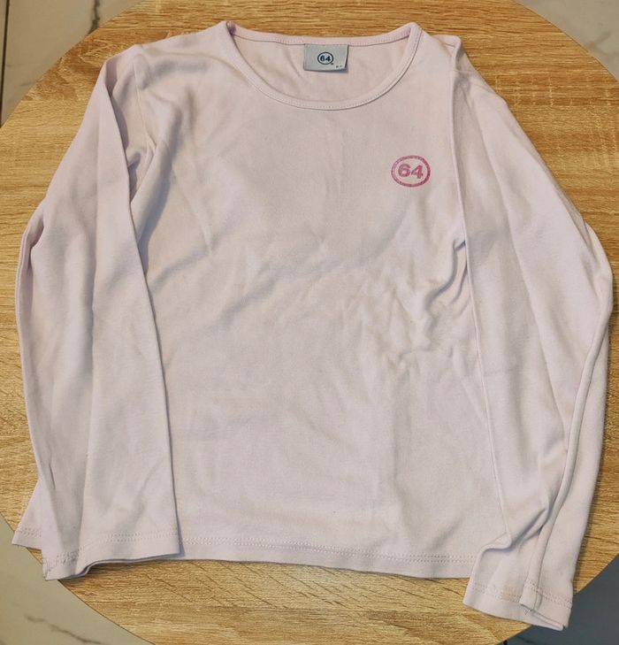 Vêtements fille t-shirt manches longues motif papillon