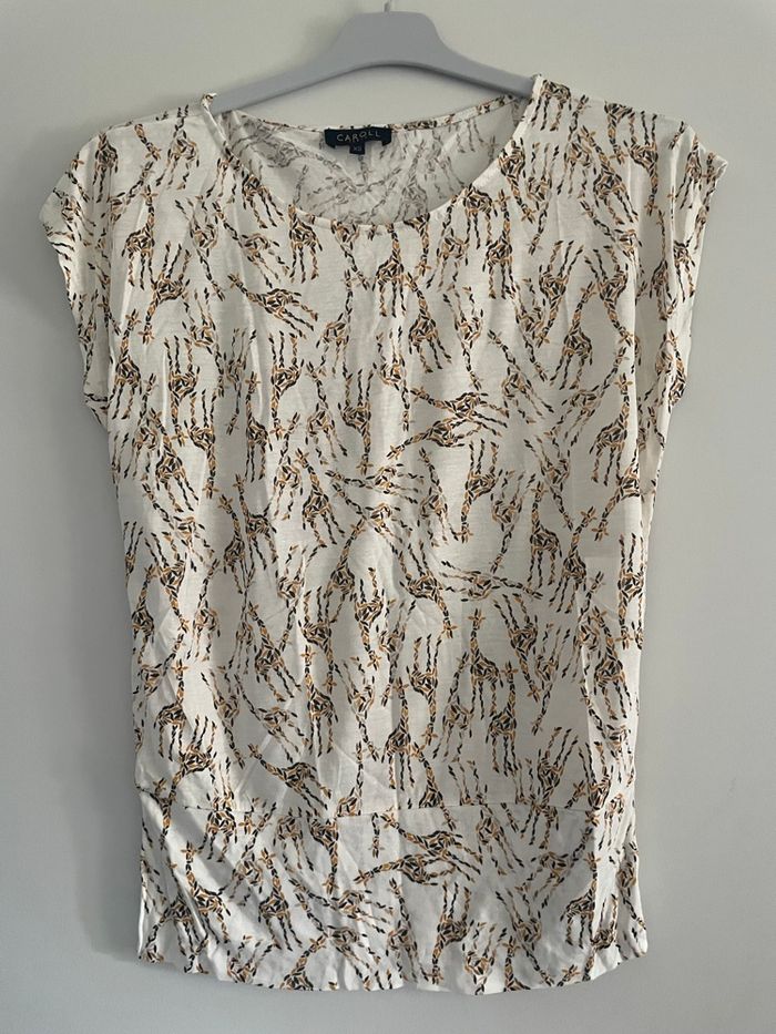 T-shirt Caroll XS 34 - photo numéro 1