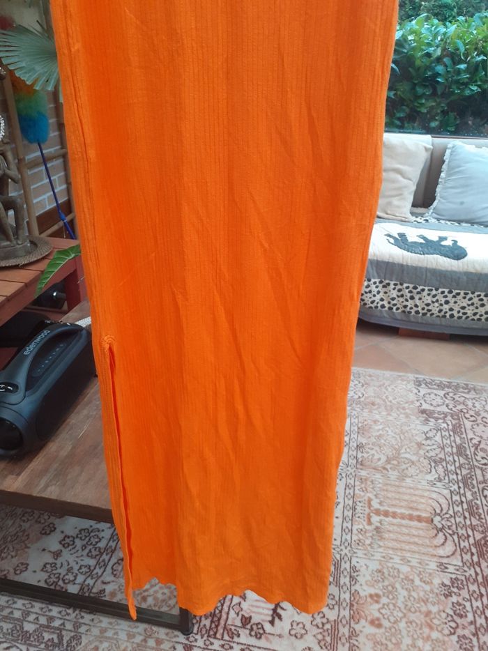 Robe orange longue - photo numéro 2