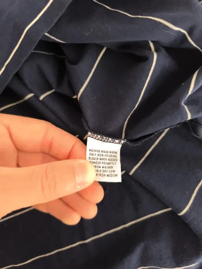 Polo Ralph Lauren homme taille L golf pima excellent état sauf petit trou au dos - marine logo col - photo numéro 9