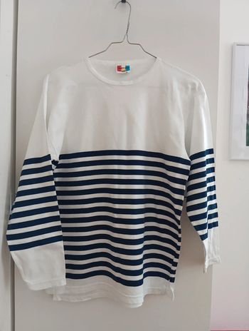 Top marin coton fin taille S