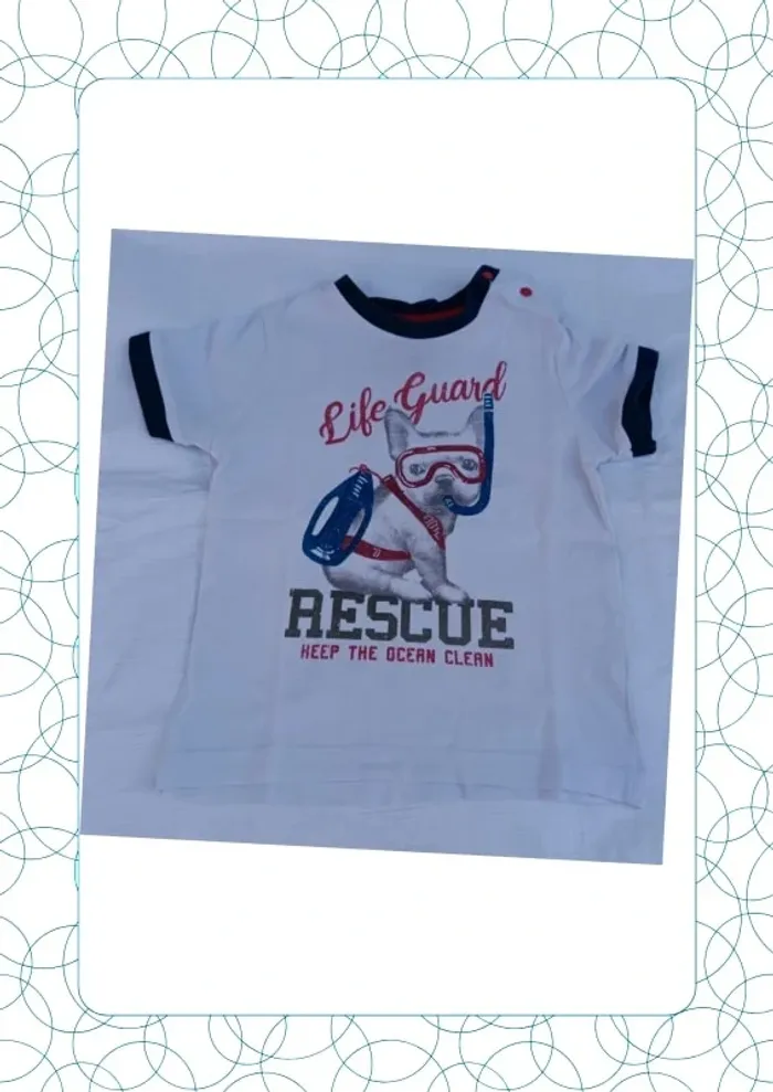 Tee shirt manches courtes 9 mois Birba