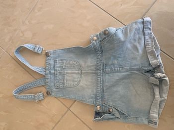 Salopette short en jean