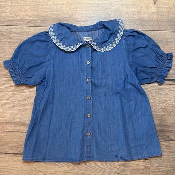 🌸 Chemise en jean fille Vertbaudet – 10 ans 🌸
