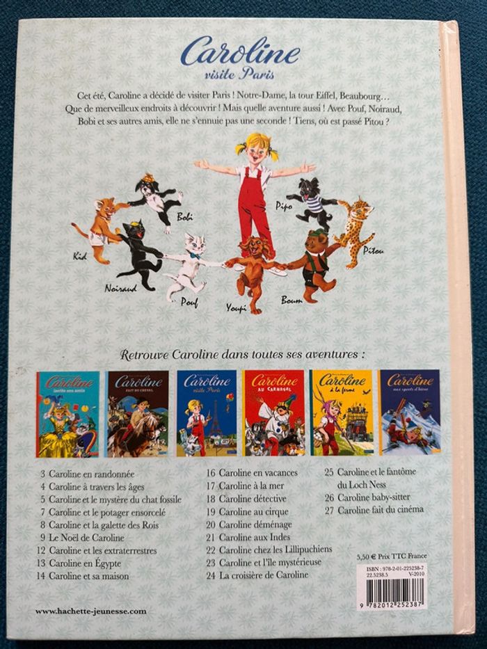 Livre Caroline visite Paris Pierre Probst bd album Hachette Jeunesse - photo numéro 2