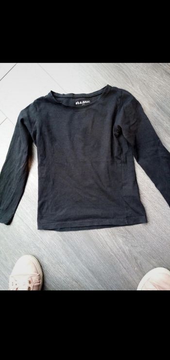 T shirt manche longue noir 8A