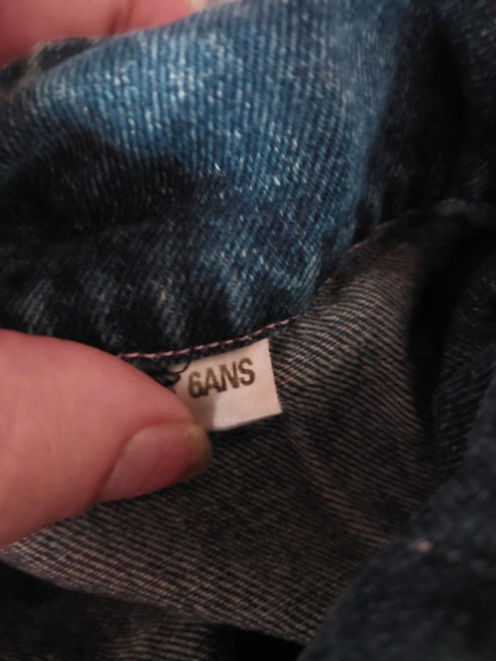 Veste en jean fille taille 6ans - photo numéro 3