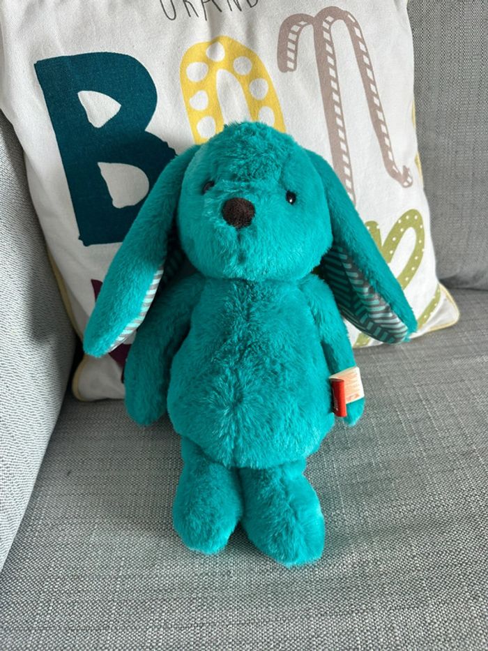 Doudou peluche B .softies bleu