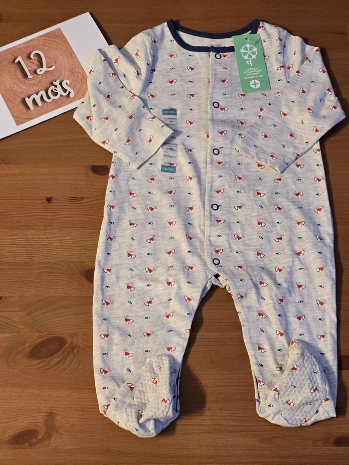 Neuf (non porté) 💙🤩😍🏷 superbe pyjama mi saison 12mois Garçon 💙🤩😍👍