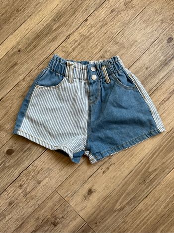 Short bicolore rayé 3/4 ans Zara fille