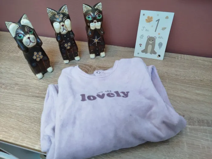 Pyjama mauve 12 mois