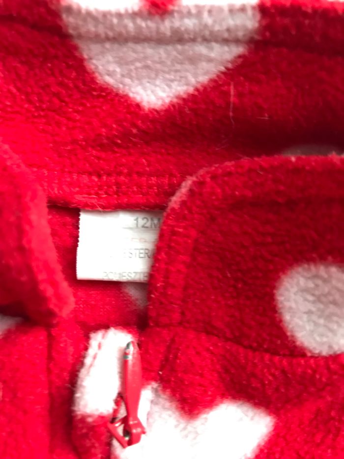 Pull polaire coeurs 12 mois - photo numéro 3