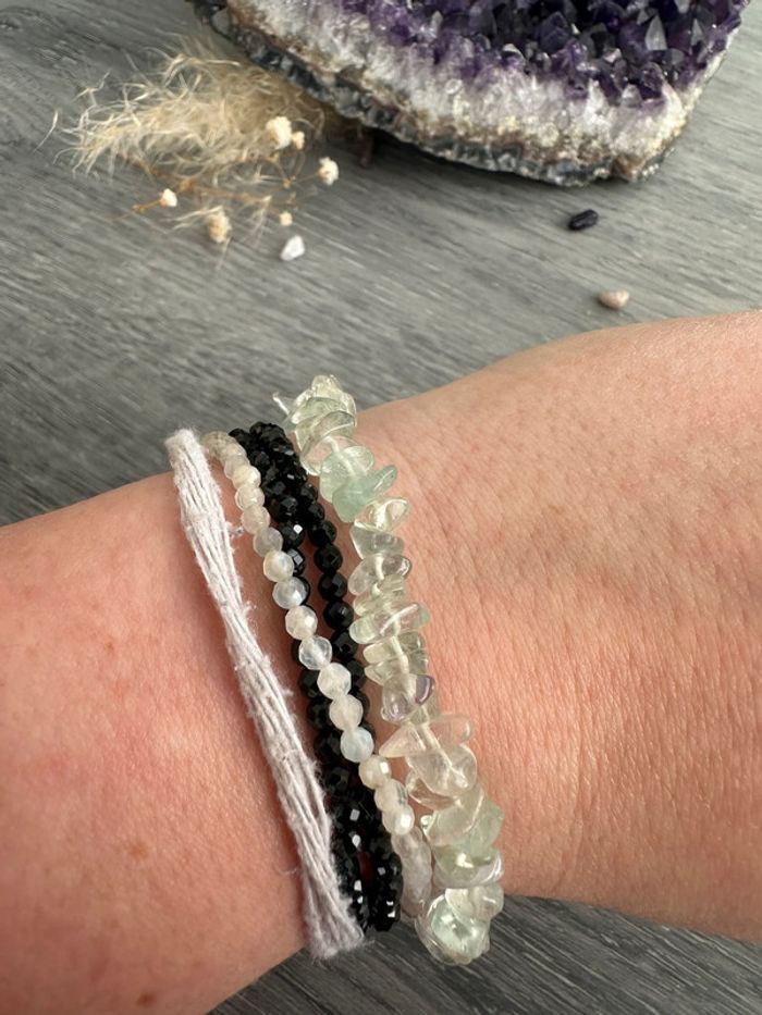 Bracelet en Aventurine véritable du Brésil - Pierre naturelle - photo numéro 5