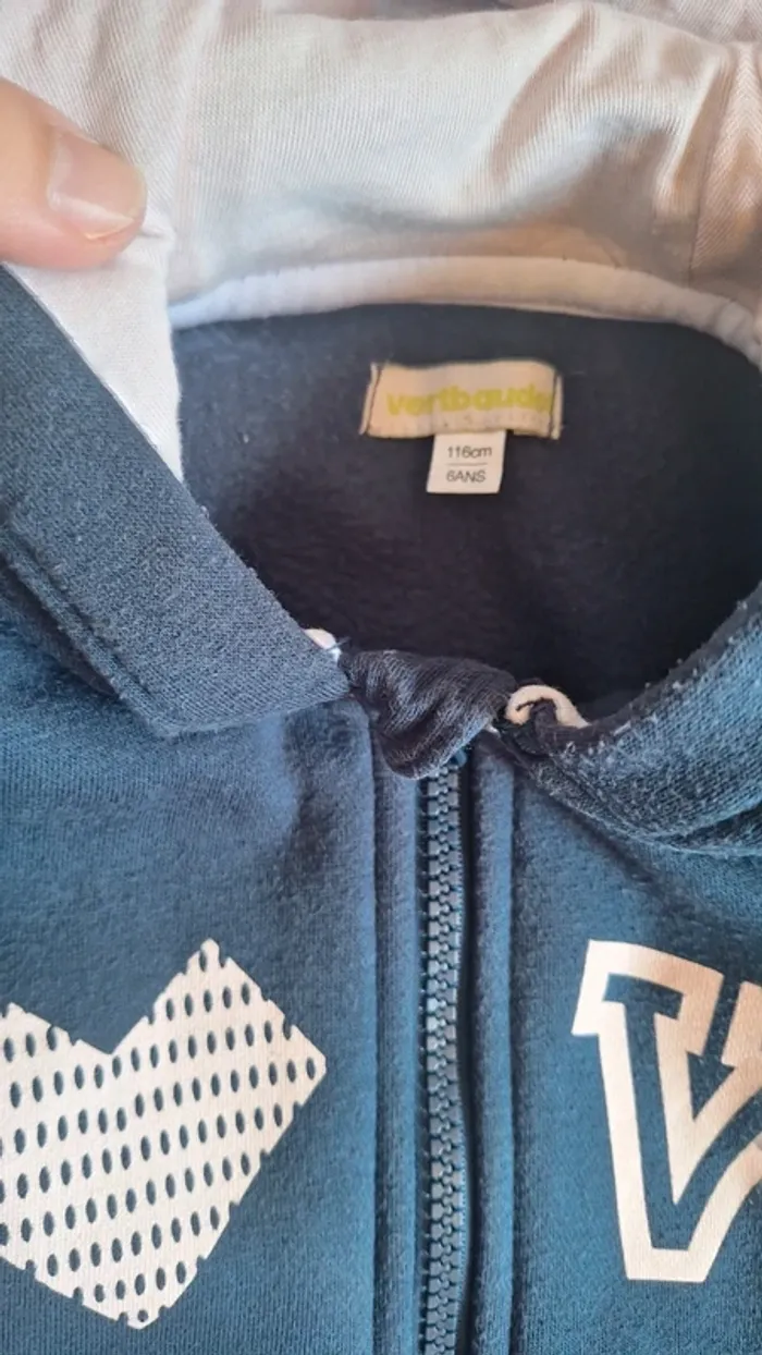 Gilet sweatshirt de sport fille Vertbaudet - photo numéro 2