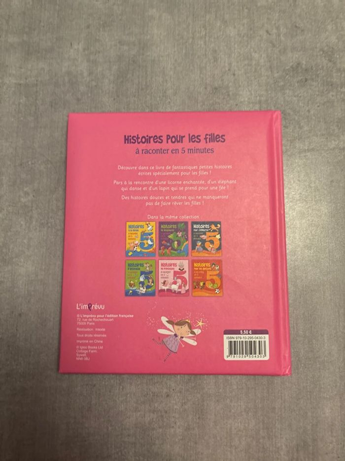 Livre histoire pour les filles à raconter en cinq minutes - photo numéro 5
