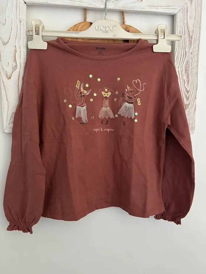 T-shirt manches longues 6 ans