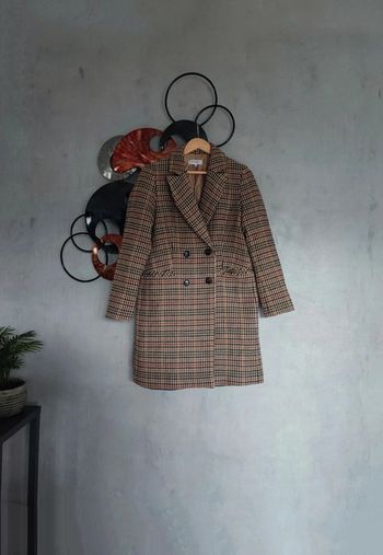 Manteau mi-long tartan Formula Joven