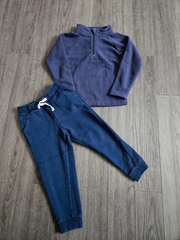 Ensemble fille bleu taille 4 ans