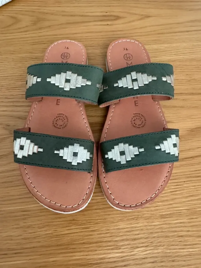 Mules Mapache Bohème taille 36. Neuves - photo numéro 4