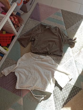 Lot crop top taille S