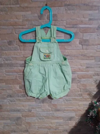 Barboteuse jean menthe Bout'chou 18M