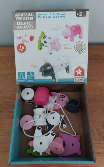 Perles à enfiler animaux / defil animo