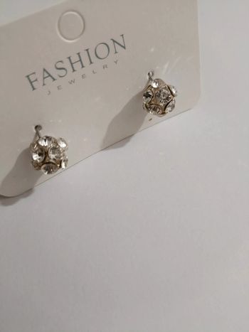 Boucles d'oreilles météorite de strass