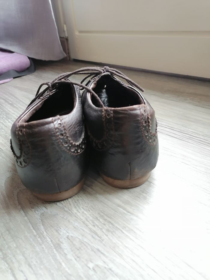 Chaussures habillés homme en cuir marron avec lacets Blackstone - photo numéro 3