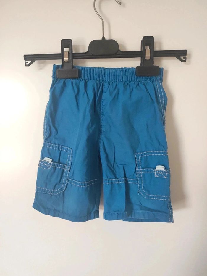 Short bleu poche