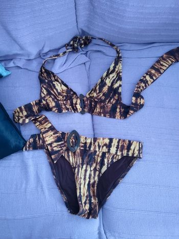Maillot de bain deux pièces tie and dye Etam