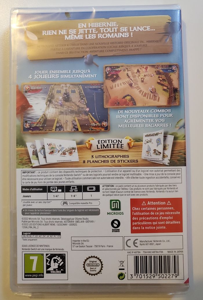 Asterix et Obelix XXXL sur Nintendo Switch Neuf sous blister jamais ouvert. - photo numéro 2