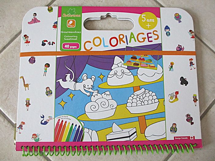 Livre de coloriages Gourmandises - Sycomore (38 pages)