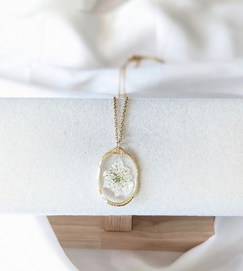 Collier fleurs séchées 