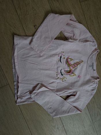 Tee-shirt longue manche avec licorne