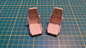 Lot x2 sièges pièce miniature Bburago burago Ferrari Testarossa 1984 1/18 1/18e 1/18ème #C42