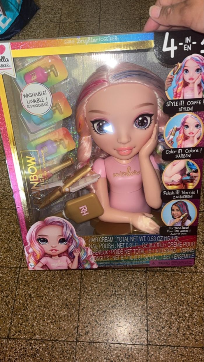 Tête à coiffer rainbow