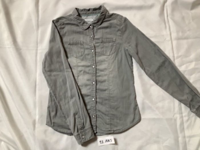Chemise grise 12 ans