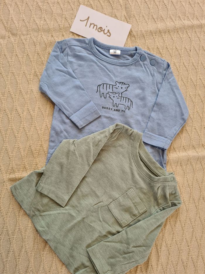 Lot 2 tshirt manches longues