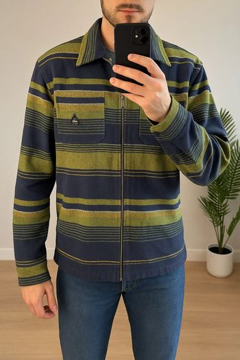 Veste surchemise à motifs avec logo, taille M/L - Rotation