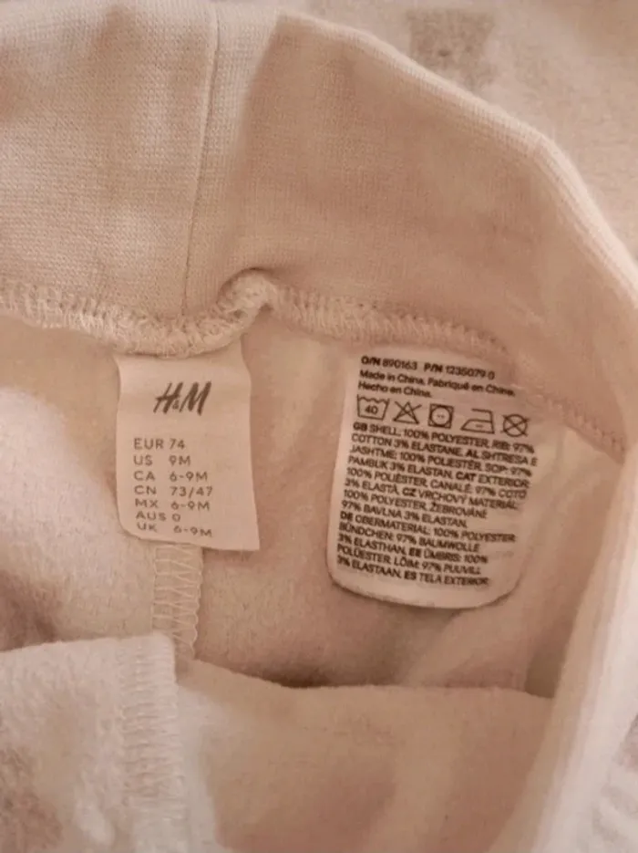 Ensemble polaire bébé garçon 6/9 mois h&m - photo numéro 3