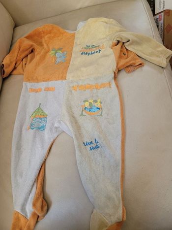 Pyjama velours 1 an in extenso